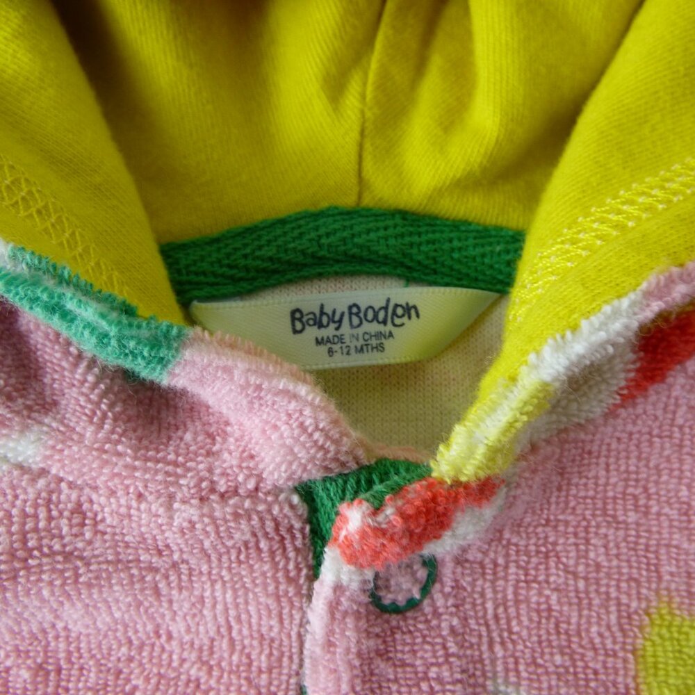 Mini Boden Towelling Swim Cover-Up, Size 9-12 Months - Picture 3 of 3